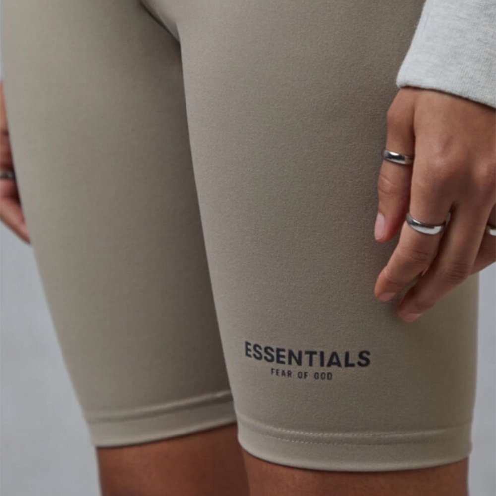 Essentials FOG Biker Shorts — Taupe